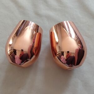 Houdini Copper Plated Stemless Wine Glasses
